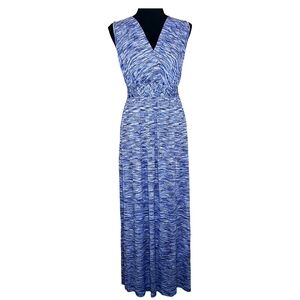 Spense Sleeveless Blue Maxi Dress